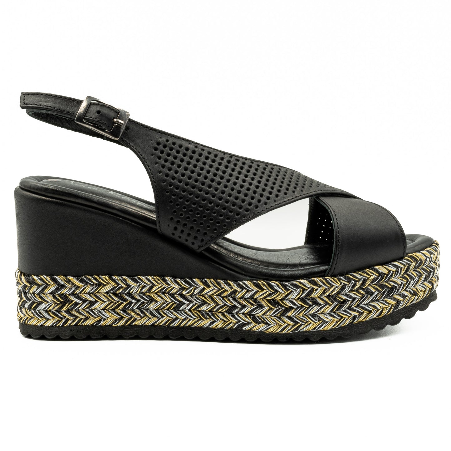 Sandale dama din piele naturala D 222-313 NEGRU 