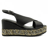 Sandale dama din piele naturala D 222-313 NEGRU 