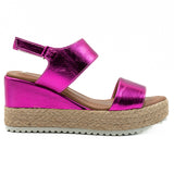 Sandale dama din piele naturala D 222-893  FUCSIA 