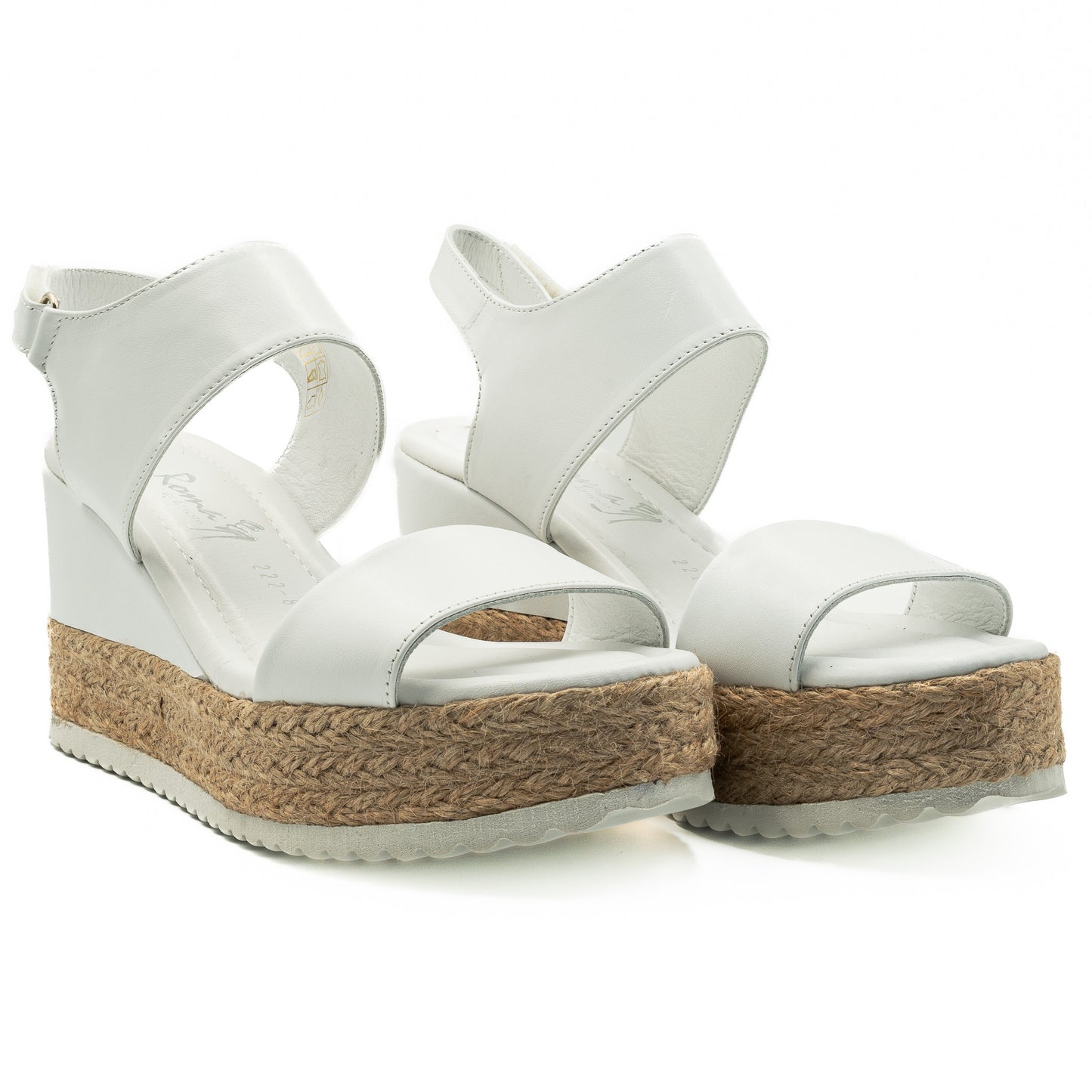 Sandale dama din piele naturala D 222-893 ALB