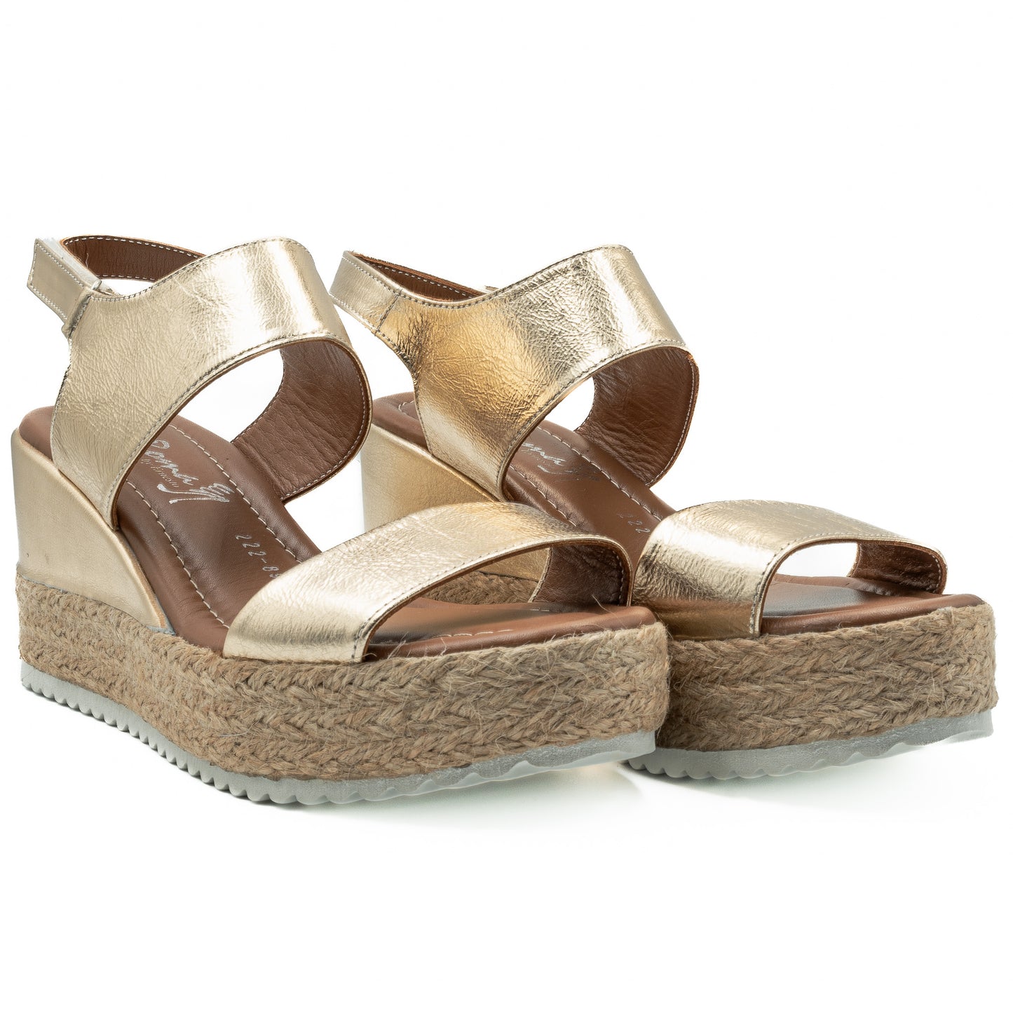  Sandale dama din piele naturala D 222-893 AURIU