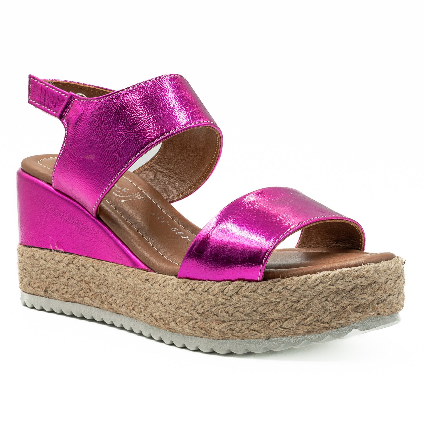 Sandale dama din piele naturala D 222-893  FUCSIA 