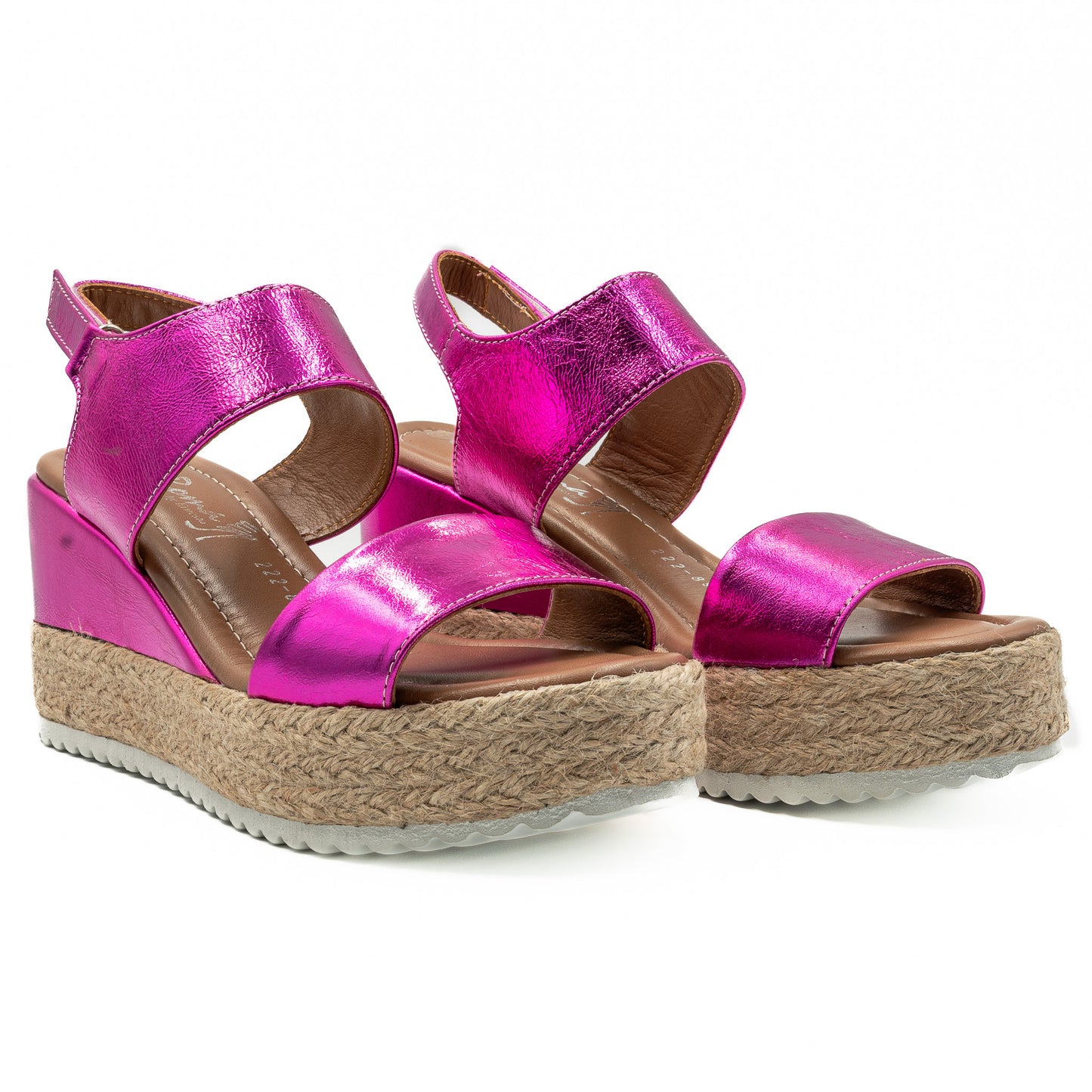 Sandale dama din piele naturala D 222-893  FUCSIA 