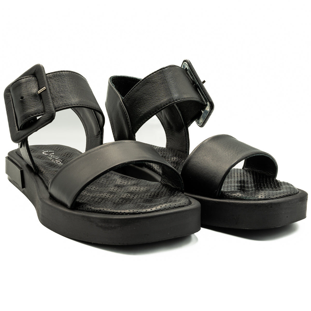  Sandale dama Anna Viotti din piele naturala negre 2235