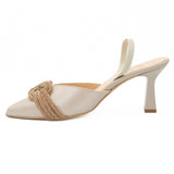 Sandale dama din piele naturala Anna Viotti  D 2324 bej