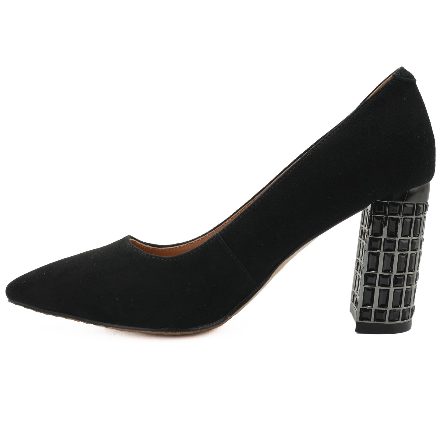 Pantofi dama Feeling din piele naturala D 2431 negru velur