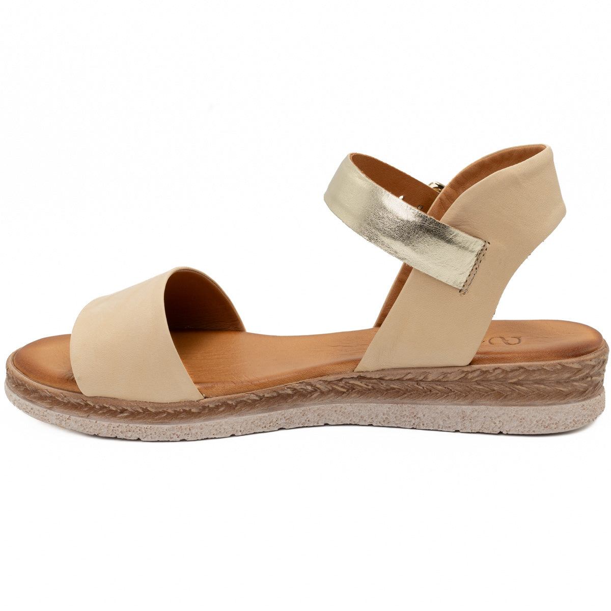 Sandale dama din piele naturala Anna Viotti D 2463 bej