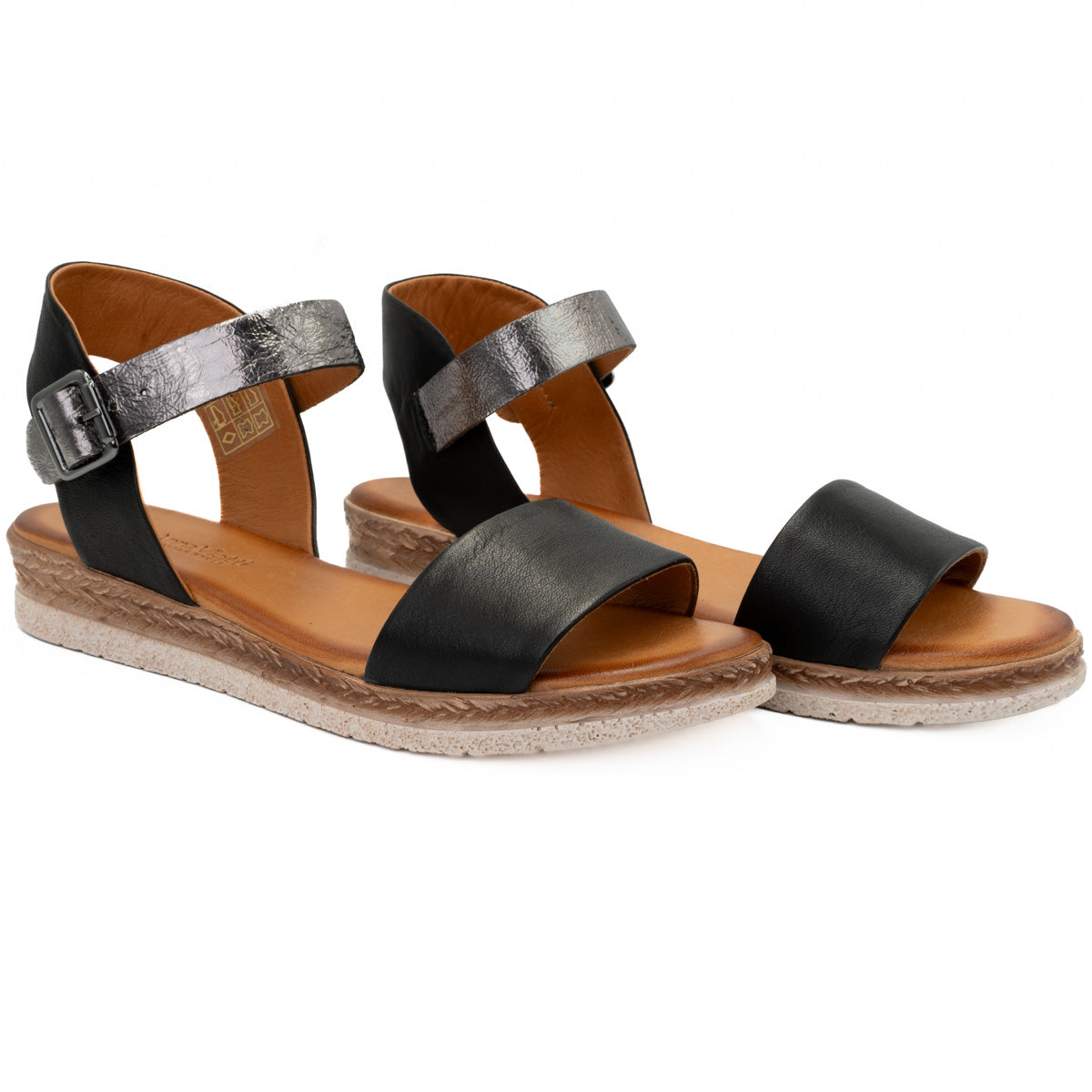 Sandale dama din piele naturala Anna Viotti D 2463 negru