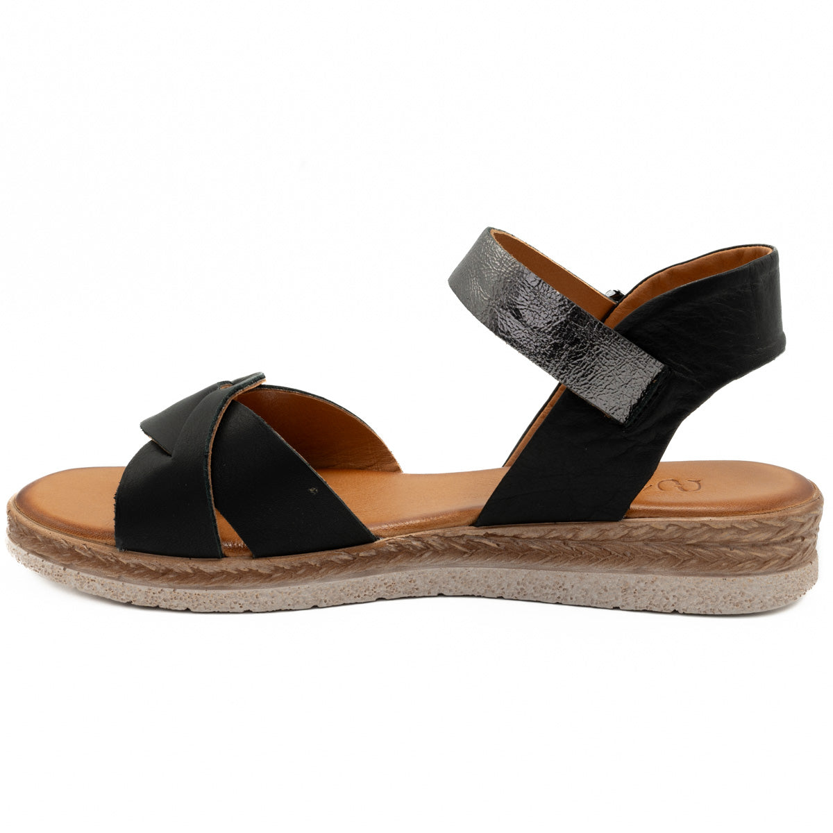 Sandale dama din piele naturala Anna Viotti D 2464 negru