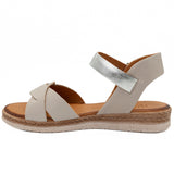 Sandale dama din piele naturala  Anna Viotti D 2464 gri