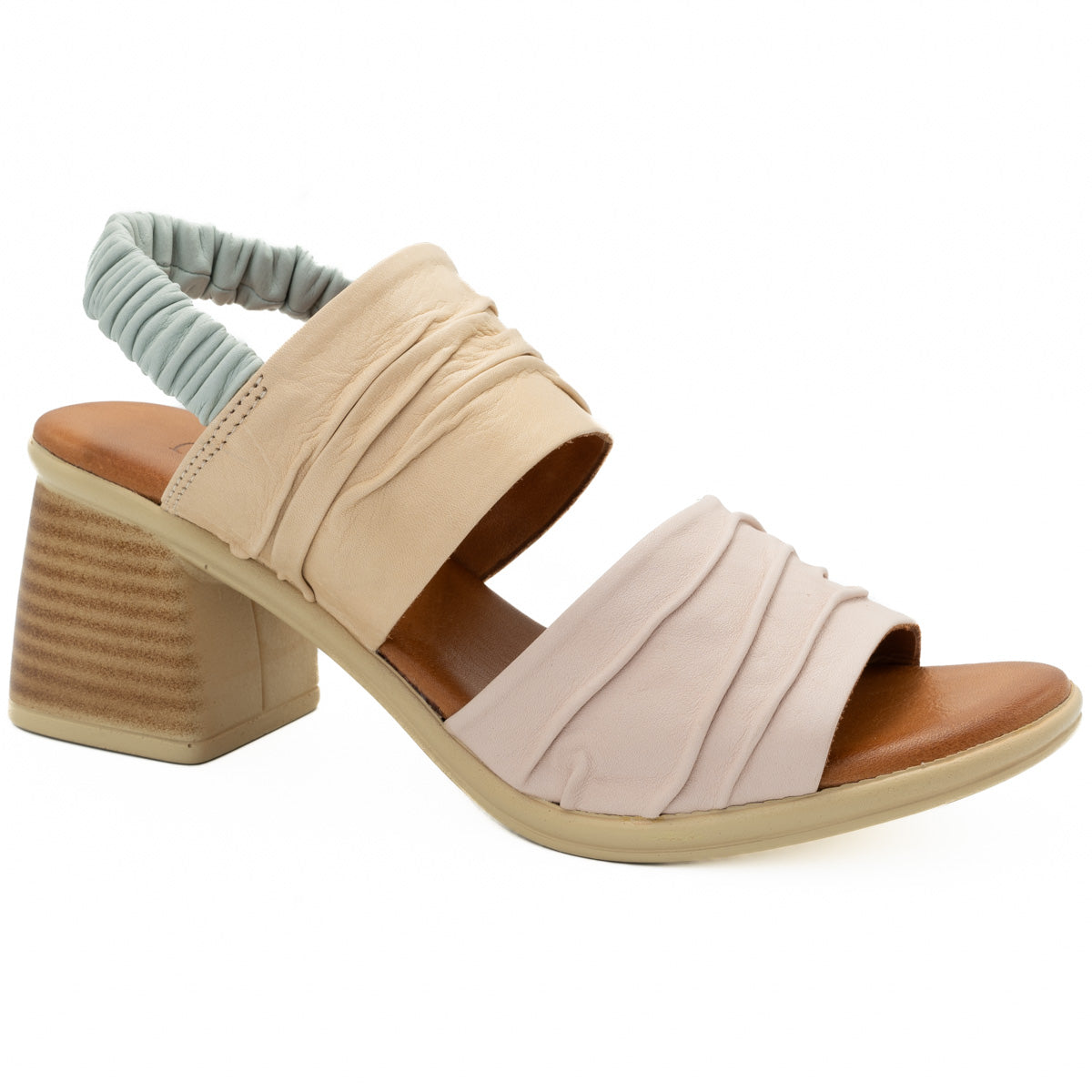 Sandale dama din piele naturala Anna Viotti D 2473 pudra-bej