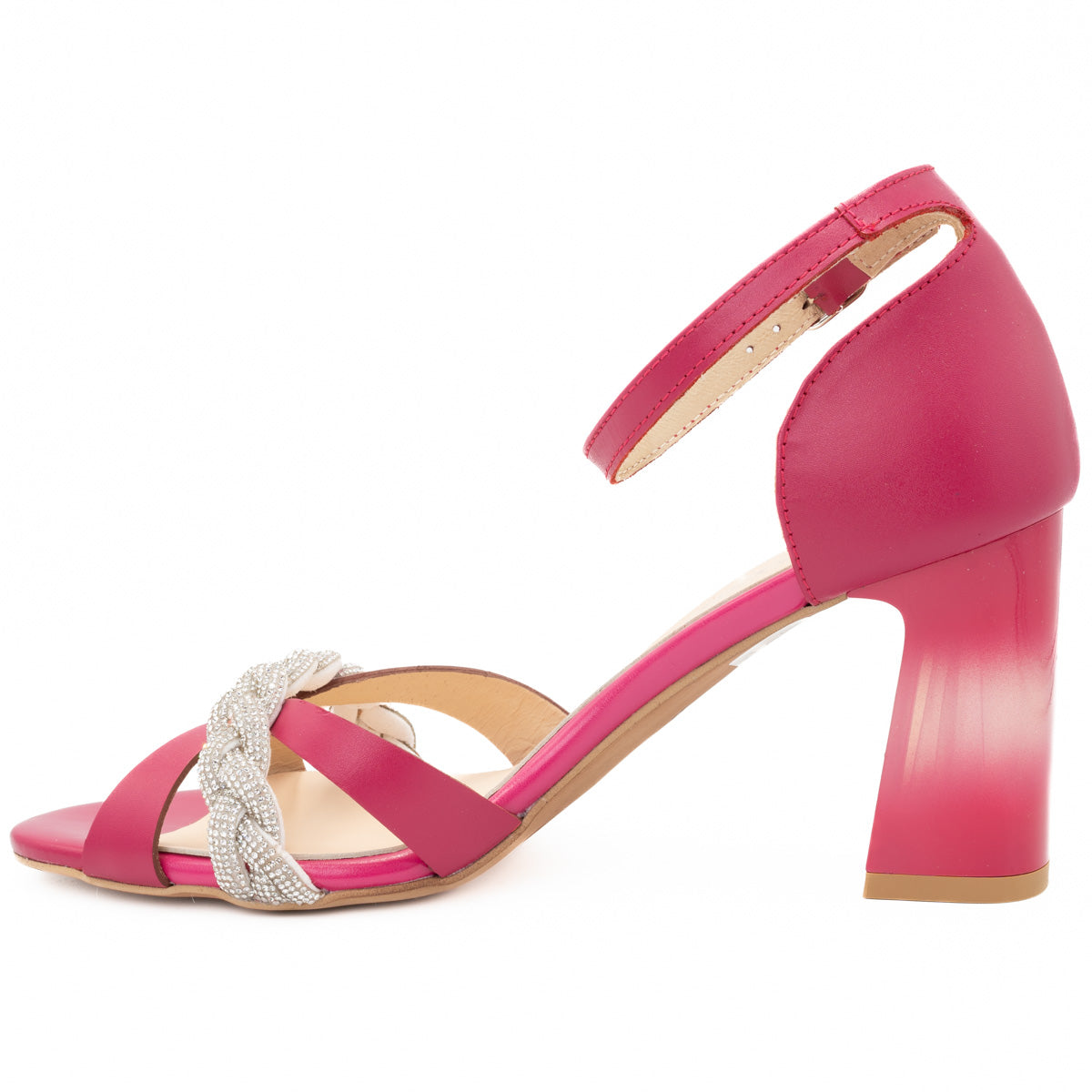 Sandale dama din piele naturala Anna Viotti D 2496 fucsia