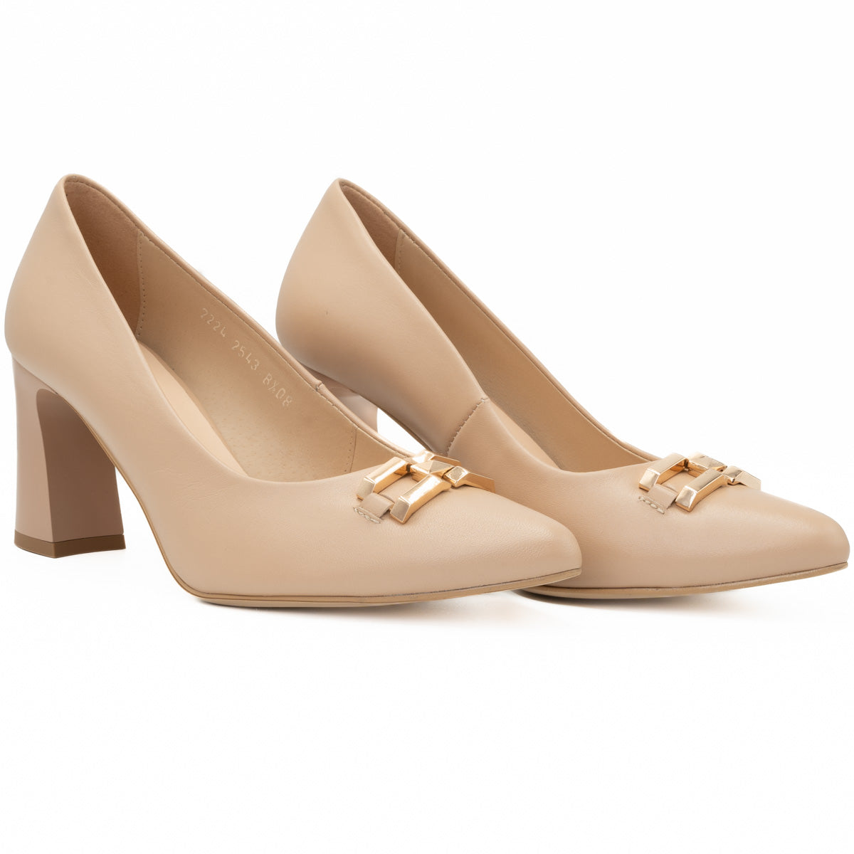 Pantofi dama din piele naturala Anna Viotti D 2543 bej