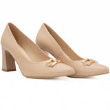 Pantofi dama din piele naturala Anna Viotti D 2543 bej