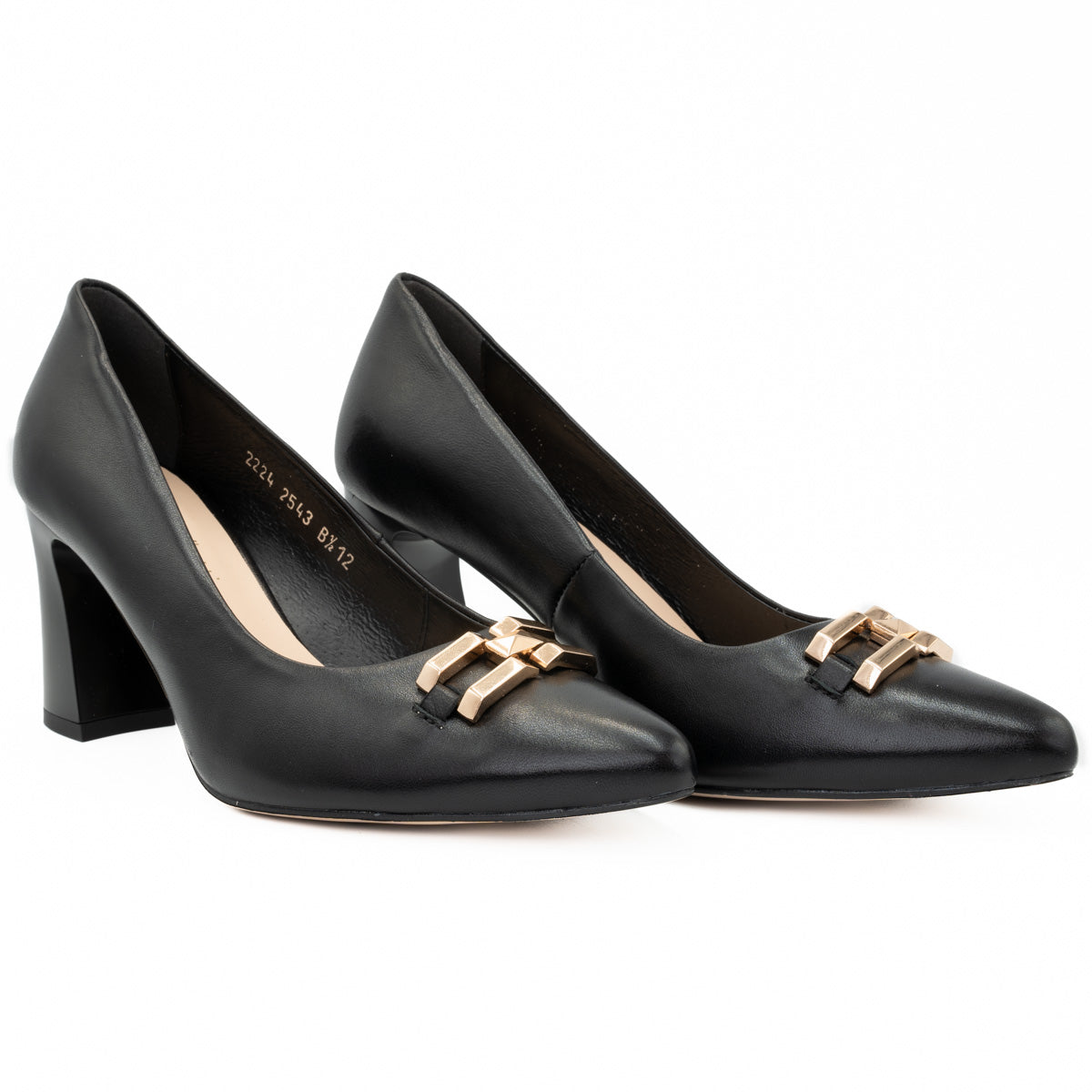 Pantofi dama din piele naturala Anna Viotti D 2543 negru