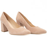 Pantofi dama din piele naturala Anna Viotti D 2544 roz pudra