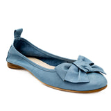 Balerini Anna Viotti din piele naturala blu deschis- 2011