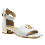 Sandale dama din piele naturala  D 291 alb 