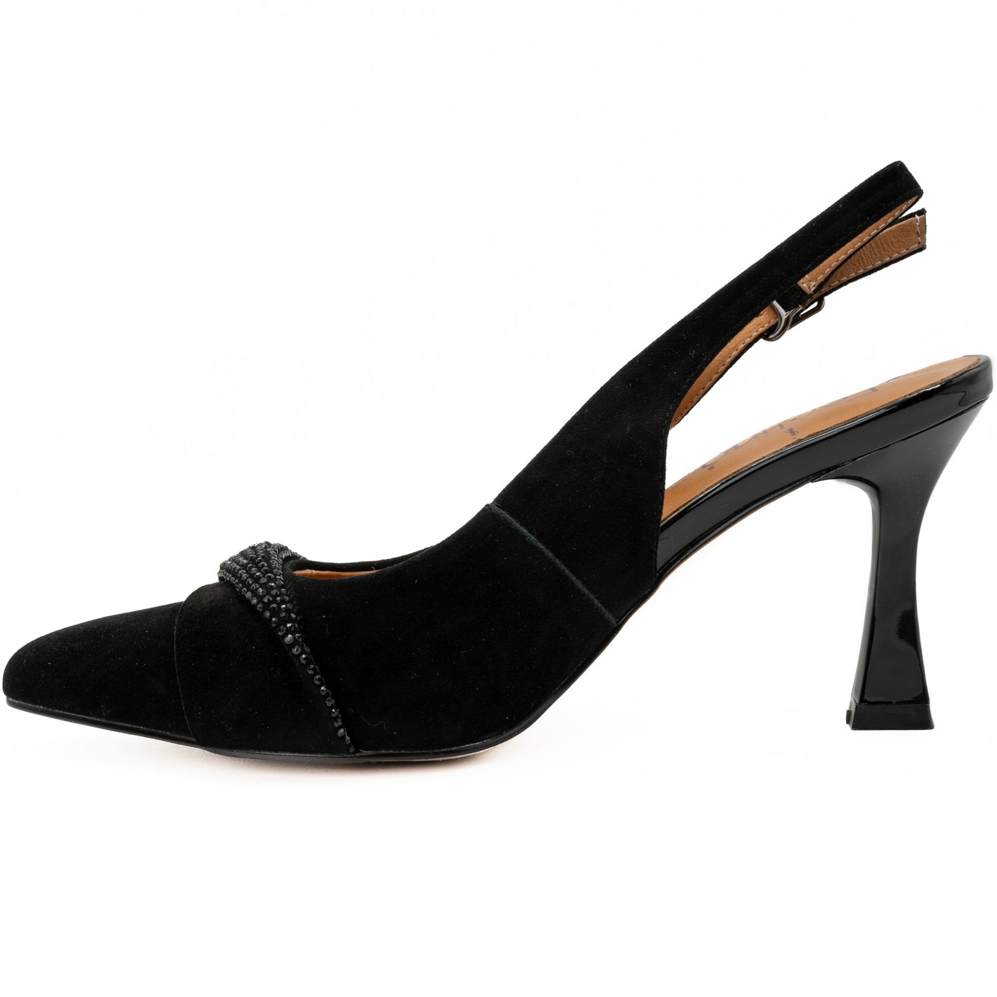 Sandale dama Feeling din piele naturala D 8390 negru velur