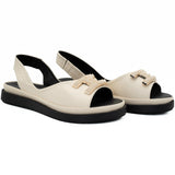 Sandale dama Anna Viotti din piele naturala D 30-10 bej