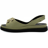 Sandale dama Anna Viotti din piele naturala D 30-10 verde