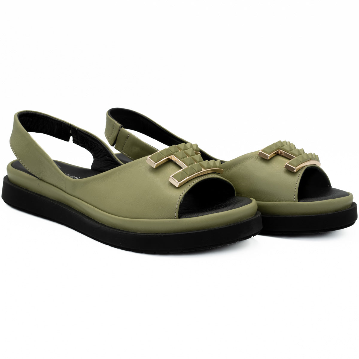 Sandale dama Anna Viotti din piele naturala D 30-10 verde