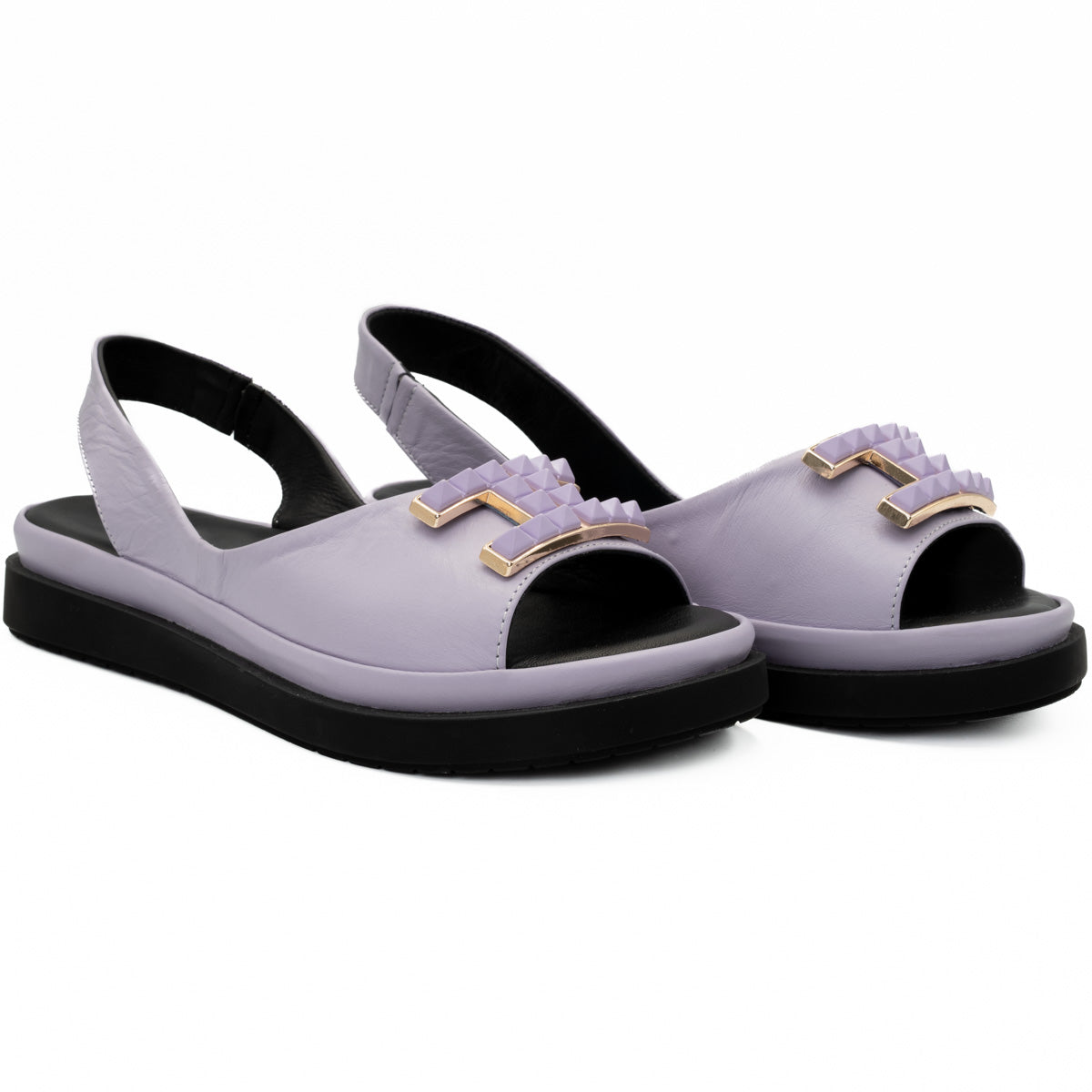 Sandale dama Anna Viotti din piele naturala D 30-10 mov