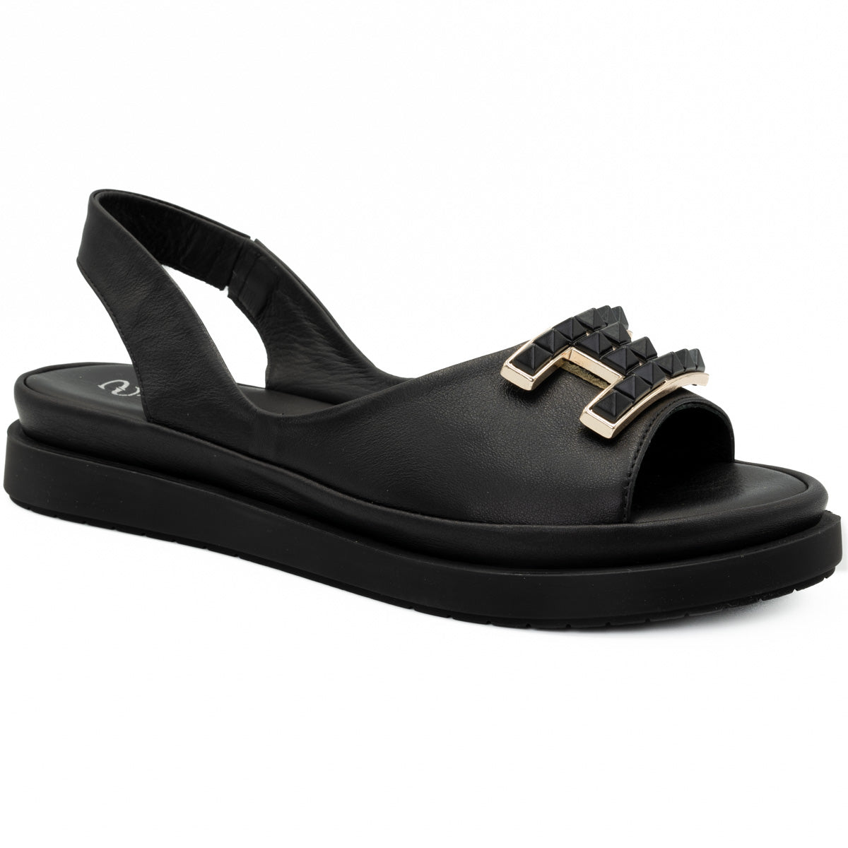 Sandale dama Anna Viotti din piele naturala D 30-10 negru