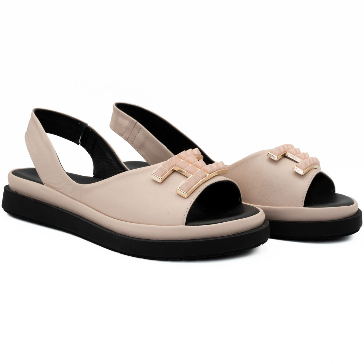 Sandale dama Anna Viotti din piele naturala D 30-10 roz