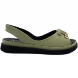 Sandale dama Anna Viotti din piele naturala D 30-10 verde