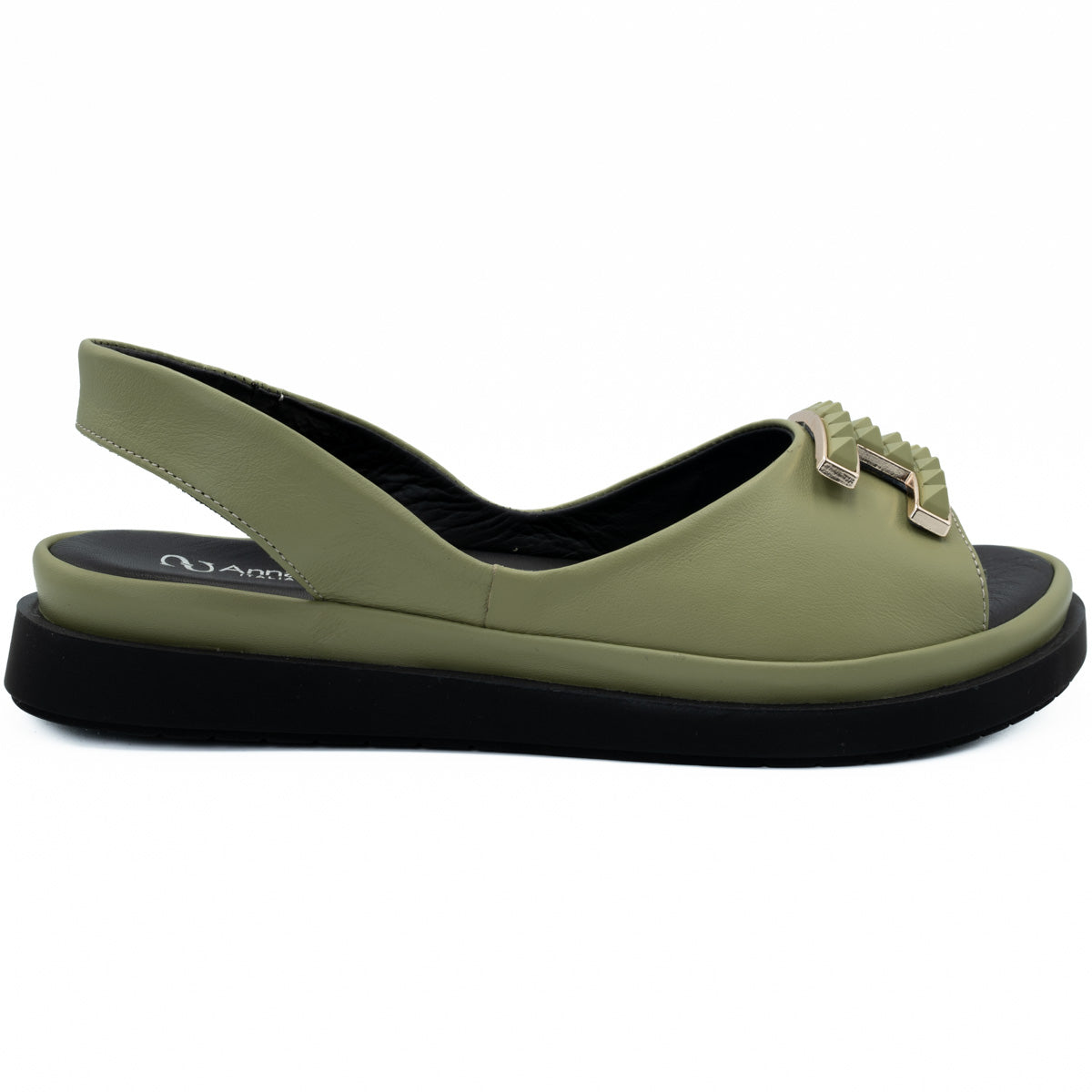 Sandale dama Anna Viotti din piele naturala D 30-10 verde