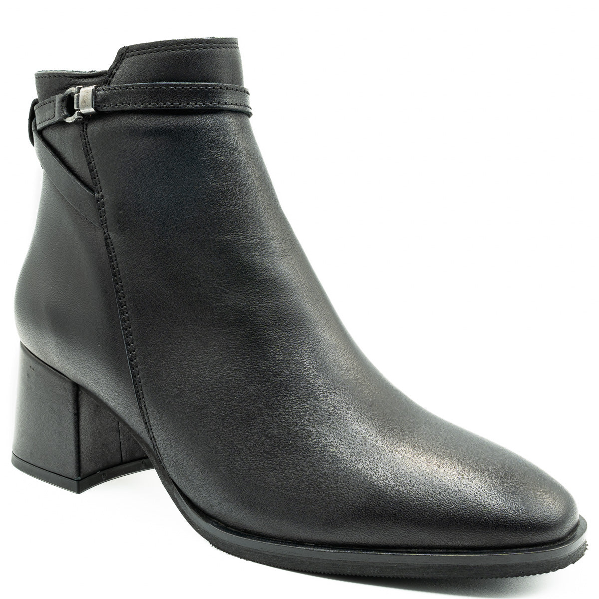 Botine dama ANNA VIOTTI  din piele naturala D313 negru