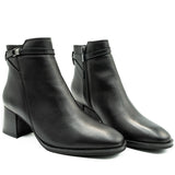 Botine dama ANNA VIOTTI  din piele naturala D313 negru