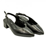 Sandale dama Anna Viotti din piele naturala negri 34-24173