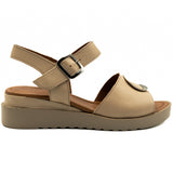 Sandale Dama Anna Viotti Din Piele Naturala bej - 361