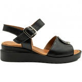 Sandale dama Anna Viotti din piele naturala negre - 361