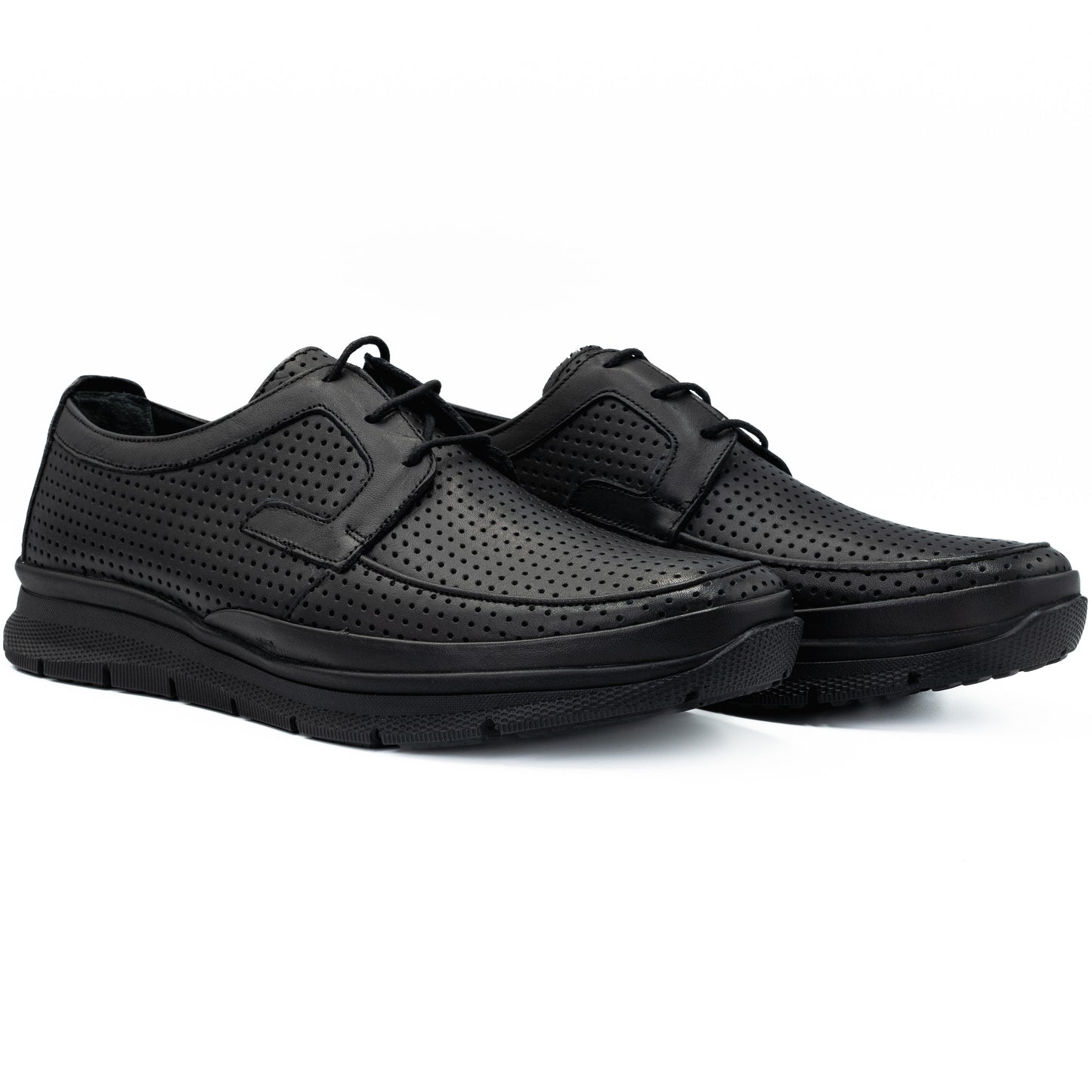 Pantofi barbati Goretti din piele naturala B64-3621 negru