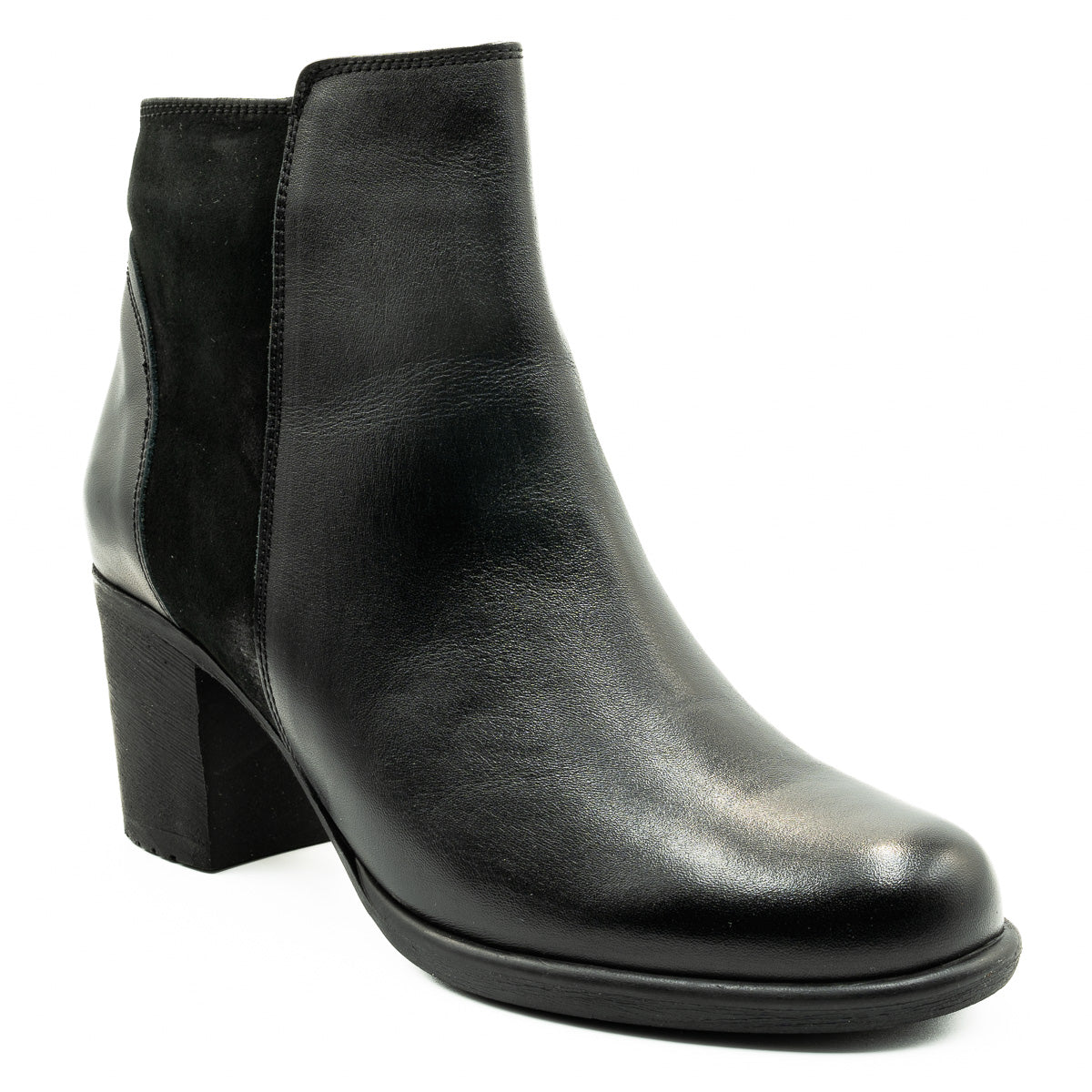 Ghete dama Anna Viotti din piele naturala D 41414 NEGRU 