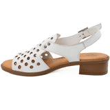 Sandale Anna Viotti din piele naturala D 42-6003 alb