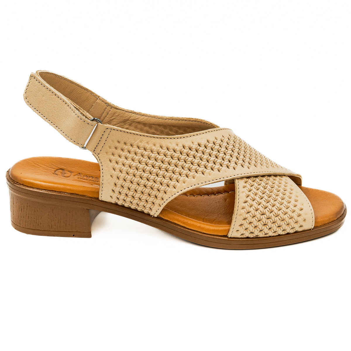 Sandale dama Anna Viotti Din piele naturala D 42-6004 BEJ