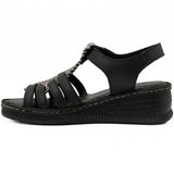 Sandale dama din piele naturala Anna Viotti D 42-8802 negru