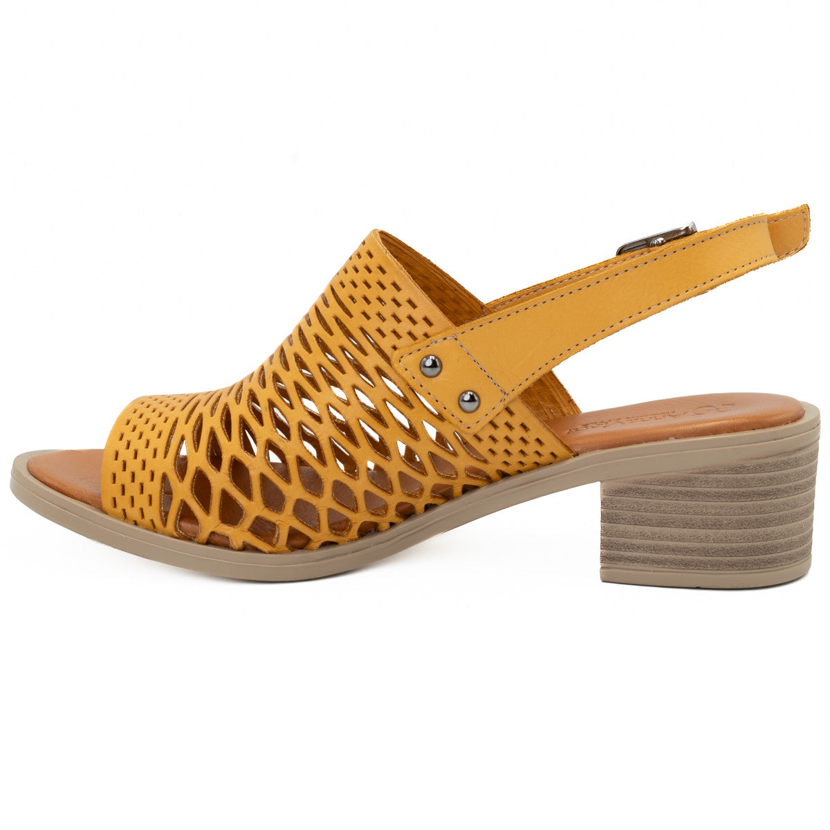 Sandale dama Anna Viotti din piele naturala D 42-9005 gaben