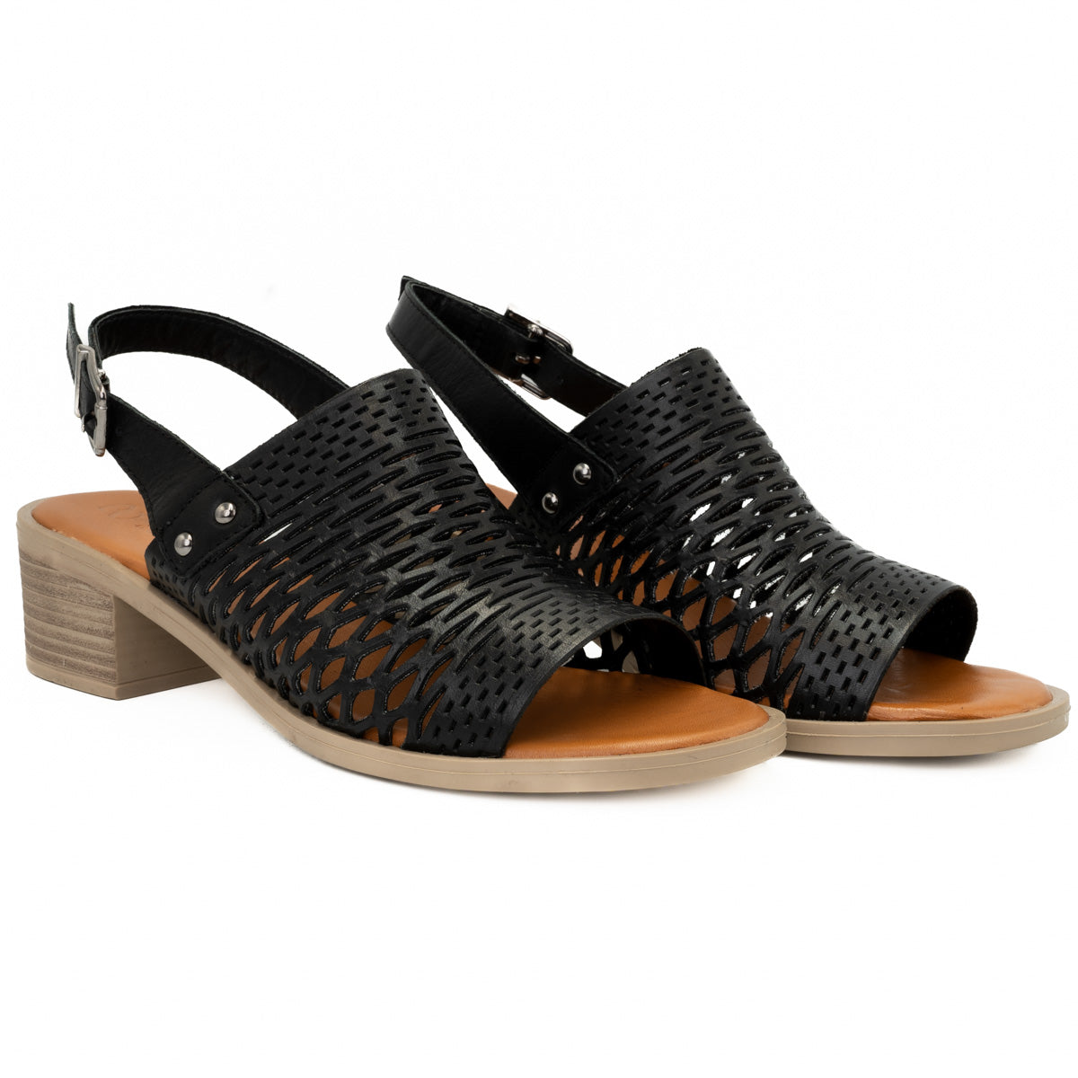 Sandale dama din piele naturala Anna Viotti D 42-9005 negru