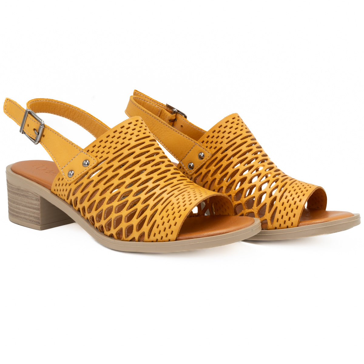 Sandale dama Anna Viotti din piele naturala D 42-9005 gaben