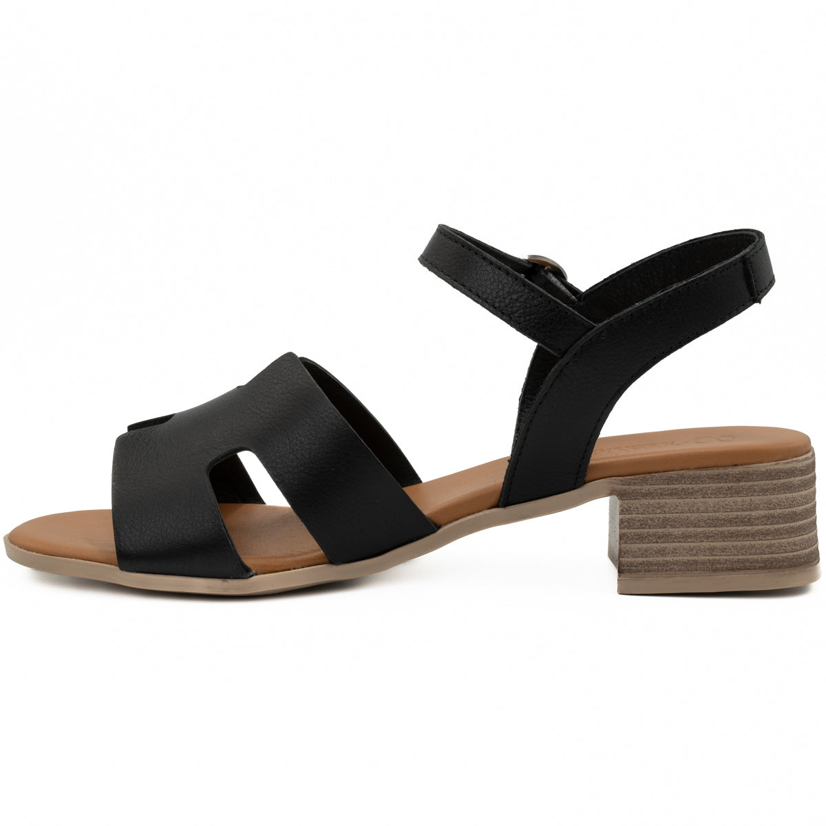 Sandale dama Anna Viotti din piele naturala D 9202 negru