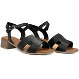 Sandale dama Anna Viotti din piele naturala D 9202 negru