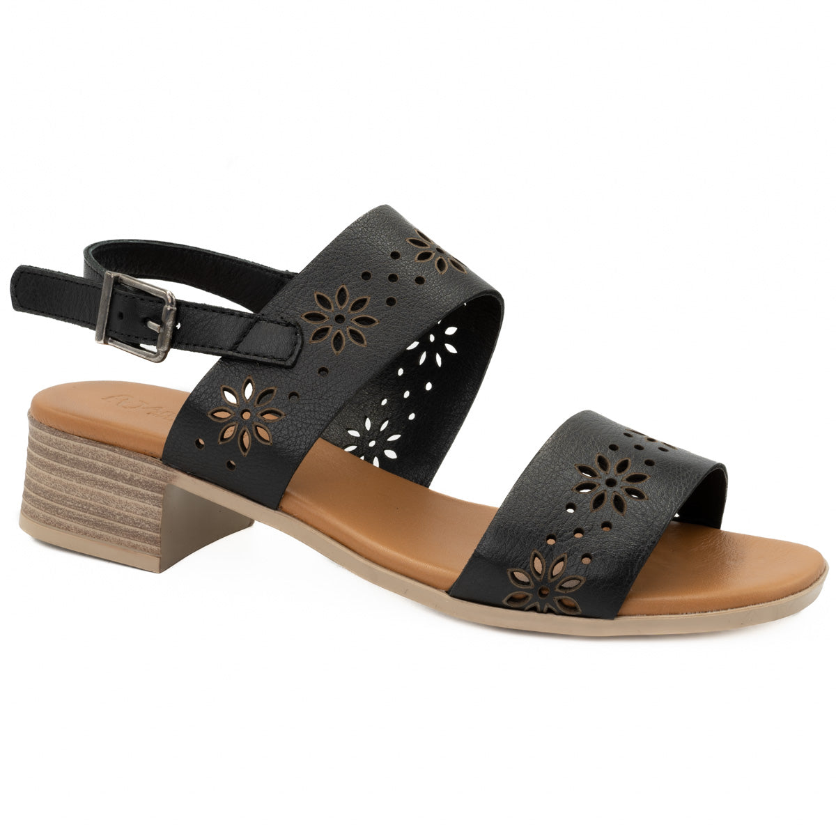 Sandale dama Anna Viotti din piele naturala D 42-9204 negru