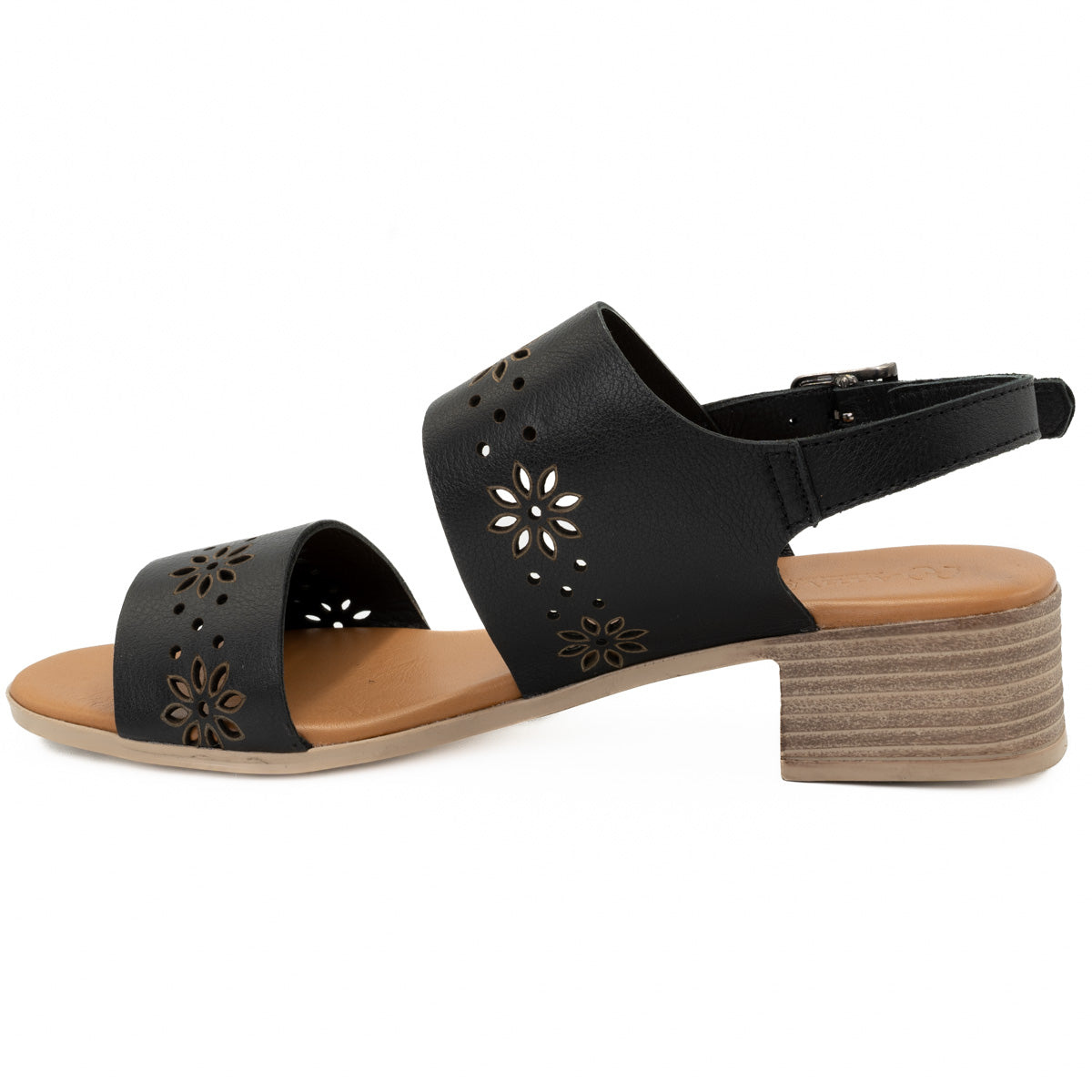 Sandale dama Anna Viotti din piele naturala D 42-9204 negru