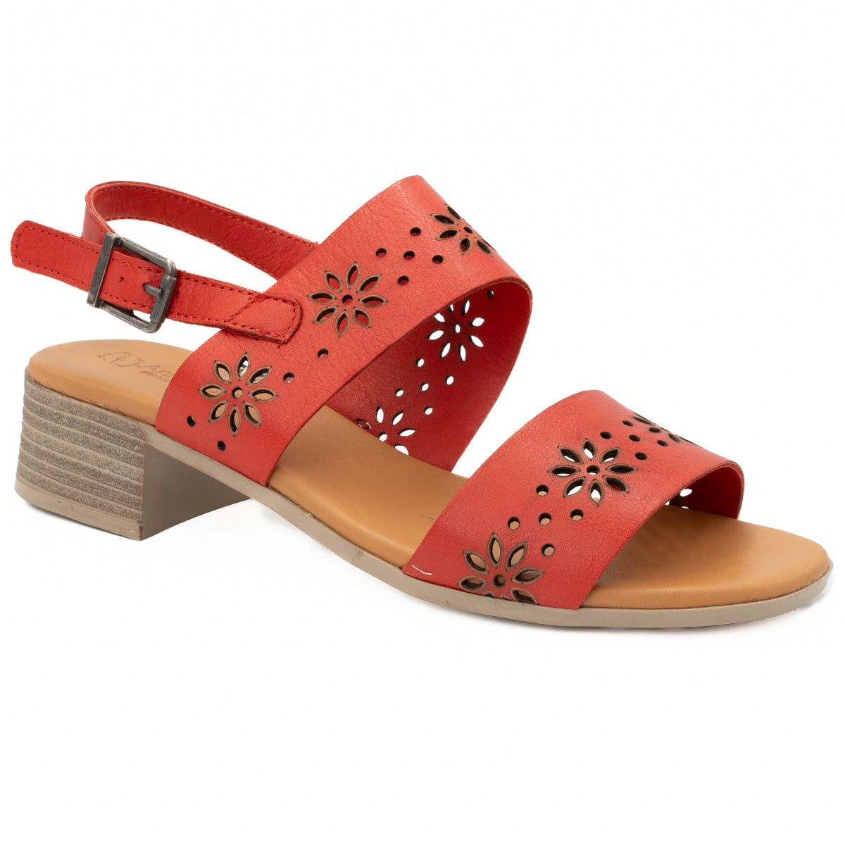 Sandale dama Anna Viotti din piele naturala D 42-9204 rosu