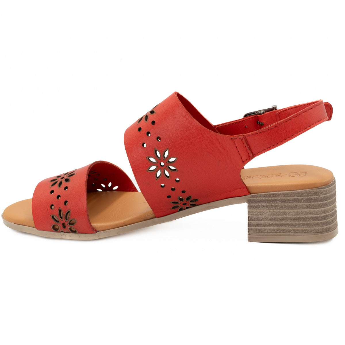 Sandale dama Anna Viotti din piele naturala D 42-9204 rosu